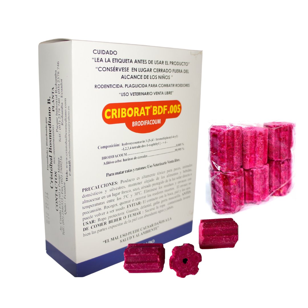 Criborat cebos barras veneno para ratas